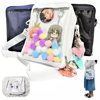Чехол Polaristure Axta для переноски Axta, прозрачная сумка для хранения Axta Otakatsu Goods Otakatsu Ita Bag (белый) белый