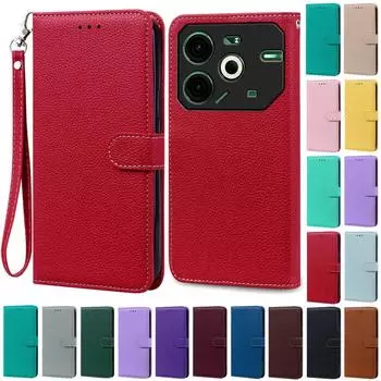 Чехол Pova 6 Neo для Tecno Чехол Pova 6 Neo Кожаный чехол-кошелек для Techno Pova 6 Neo Чехол Pova Neo 6 Чехол для телефона Fundas Tecno Pova 6Neo (4G) темно-синий