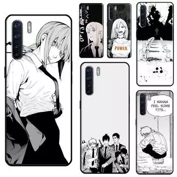 Чехол Power Chainsaw Man для OPPO A74 A54 A94 A31 A53 A5 A9 2020 A52 A72 A1K A83 A91 A93 A3S A5S A15 OPPO A1K