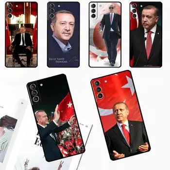 Чехол «Президент Турции Реджеп Тайип Эрдоган» для Samsung Galaxy S24 Ultra S23 S22 S21 Plus S20 FE S8 S9 S10 Note 10 20 Ultra Cover Galaxy S24