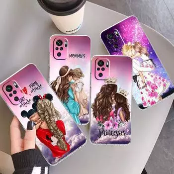 Чехол принципиально для Xiaomi Redmi Note 8 7 8T 11T 9 K40 10S 9A 9C 9T 11S 11 10 Pro 10C 9S силиконовый модный женский чехол Super Mom Redmi Note 10 Pro