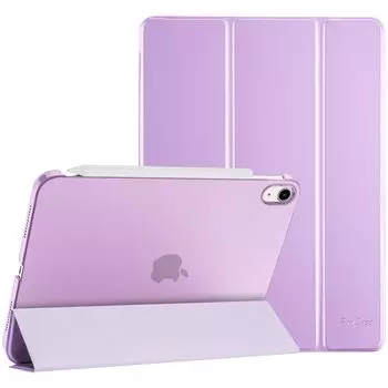 Чехол ProCase для iPad 10-го поколения 2022 дюйма A2696 A2757 A2777, легкий противоударный чехол-подставка Smart Cover 10,9, складывающийся в три раза (фиолетовый)