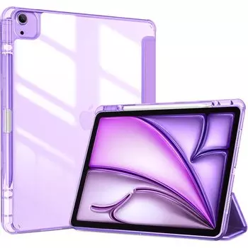 Чехол ProCase iPad Air 13 2024 M2 Pen Storage для iPad Pro 6-го поколения, совместимый с карандашом, ударопрочный, автоматический, 12,9-го поколения/5-го поколения/4-го поколения