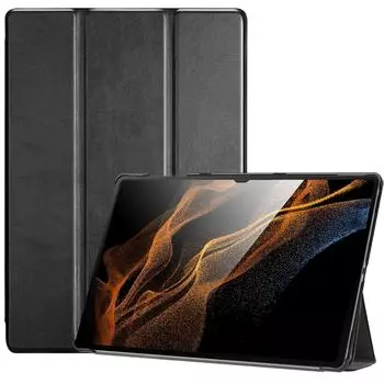 Чехол ProCase Samsung Galaxy Tab S8 Ultra 2022, подставка для хранения ручек, умный чехол, легкий, совместимый, черный (Х900 Х906), Сон/Бодрствование -