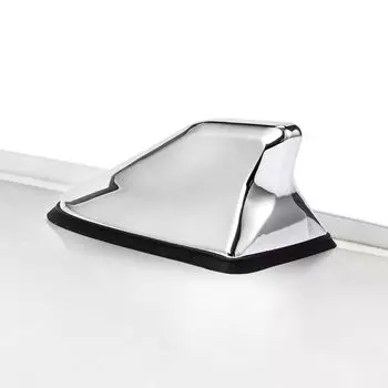 Чехол PSLER® для автомобиля Dolphin Shark Fin Cover, чехол для антенны, аксессуары для стайлинга автомобиля, универсальный водонепроницаемый (Хром)