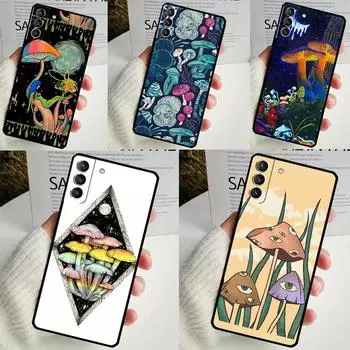 Чехол Psychedelic Mushrooms Florals для Samsung Galaxy S24 Ultra S22 Plus S20 S21 FE S8 S9 S10 Note 10 20 S23 Ultra Cover Galaxy S8 Plus