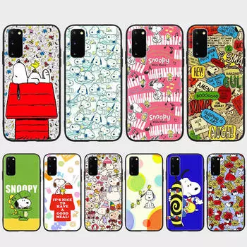 Чехол PT78 Snoopy для Xiaomi Poco X6 X4 M5 M6 F5 F6 C65 C55 C50 C51 C40 Redmi Note 7 8 14C A3X 13C 12C 11 10A 9C Pro черный мягкий чехол Xiaomi Poco F6 гагат
