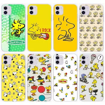 Чехол PT81 Snoopy Woodstock для Samsung A04 A14 A23 A34 A54 M23 M33 M52 M53 Realme 10 9 C30S C35 C55 VIVO Y02S Y21 Y33S Y51 X80 Pro Прозрачный чехол Realme 10 Pro 5g бездна