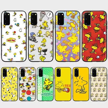 Чехол PT81 Snoopy Woodstock для Xiaomi Poco X6 X4 M5 M6 F5 F6 C65 C55 C50 C51 C40 Redmi Note 7 8 14C A3X 13C 12C 11 10A 9C Pro черный мягкий чехол Redmi Note 10T 5G ирис