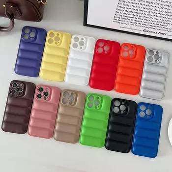 Чехол-пуховик для iPhone 15 Pro Max, чехол для мобильного телефона 14 Pro и чехол Wave на 13/12/11. iPhone 12 Pro