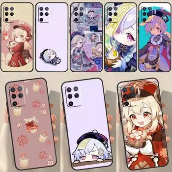 Чехол Qiqi Klee Genshin Impact для OPPO A15 A74 A54 A94 A52 A72 A31 A53 A53S A5 A9 2020 A3S A5S A83 A91 A93, чехол OPPO A3S