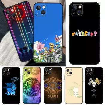 Чехол японского аниме Digimon для iPhone 13 12 Mini 11 Pro Max 6S 8 7 Plus SE 2022 2020 X XS Max XR задняя крышка iphone 5 5S