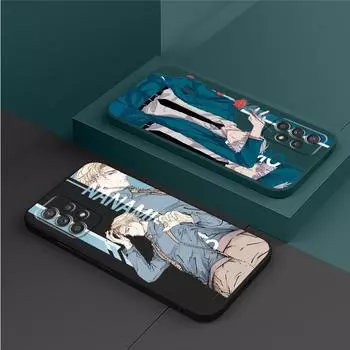 Чехол японского аниме дзюдзюцу кайсен для Samsung Galaxy A50 A01 A70 A11 A21s A71 A03s A31 A02 A51, квадратная жидкая броня, мягкий чехол Samsung A01