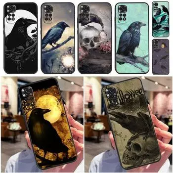 Чехол Raven Halloween для Redmi Note 12 Pro 8 9 10 11 Pro Note 9S 10S 11S 8T Redmi 10 9A 9C 10A 10C Cover Redmi Note 10S