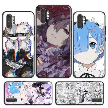 Чехол Re Zero Rem для телефона Samsung Galaxy S21 Ultra S22 Note 20 Ultra Note 10 S9 S10 Plus S20 FE Galaxy S8