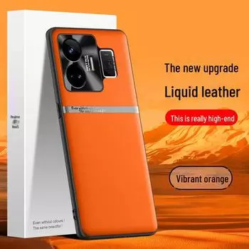 Чехол Realme GTneo5 Liquid Leather — защитный чехол от падений и загрязнений Realme GTneo5 мальвовый