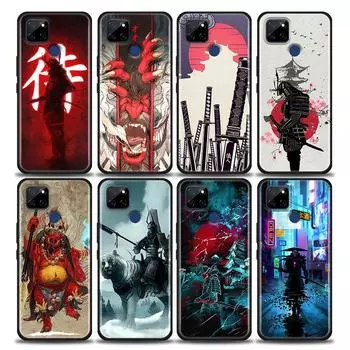 Чехол Red Sun японского самурая Demon Art Anime для Realme C21Y C21 C25 C20 C15 C12 C11 C1 GT Master Neo Neo2 5G Funda Capa Чехлы Realme C1(Oppo A3s)