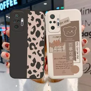 Чехол Redmi Note 10 Pro с милым медведем для Xiaomi Poco X3 Pro M4 Redmi Note 9 8 Pro 11 9S 10S, чехол Redmi 9A Mi 11T Pro Funda Redmi 9A