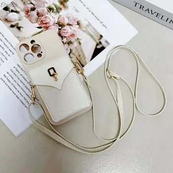 Чехол-ремень Q для Samsung Galaxy A56 A36 A16 A26 A06 A17 A55 A35 A15 S25 FE Кошелек Держатель для карт Кроссбоди Шнурок Чехол S25