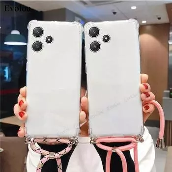 Чехол-ремешок через плечо для Tecno Spark 20 Pro Plus 20C 10 9T 8P 7P Прозрачный противоударный мягкий силиконовый чехол для Spark GO 2024 Spark 20 Pro Plus 4G