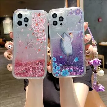 Чехол-ремешок для Huawei Mate 40 Pro Quicksand Butterfly Cherry Blossom для Honor 30/P20/9X Huawei Nova 6 SE/Nova 7i