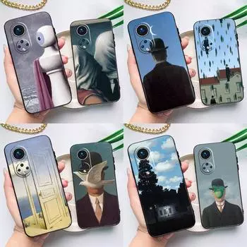 Чехол Rene Magritte для Huawei Honor Magic 5 Lite 70 50 X8 X9 a P20 P30 P40 P50 P60 Pro P Smart Nova 9 5T Honor X9 4G
