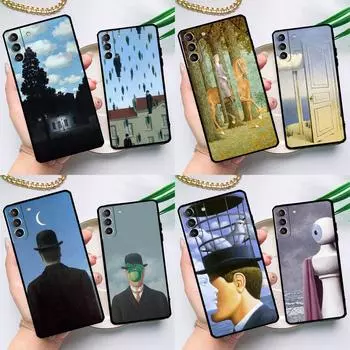 Чехол Rene Magritte для Samsung Galaxy S23 S22 Ultra S21 Plus S8 S9 S10 Note 10 20 Ultra S20 FE S21 FE Cover Galaxy S10