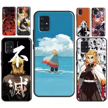 Чехол Rengoku Kyoujurou Demon Slayer для Samsung A21S A20e A12 A32 A42 A52 A72 A10 A30 A40 A50 A70 A31 A41 A51 A71, чехол Samsung A10