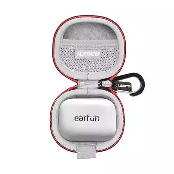 Чехол RLSOCO для Earfun Air Pro 4, совместимый с полностью беспроводными наушниками Earfun Air Pro 4 (черный) чёрный