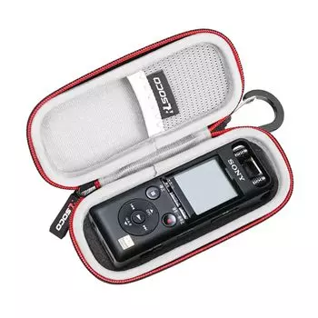 Чехол RLSOCO совместим с диктофоном Sony IC, компактным защитным диктофоном Sony Linear PCM ICD-UX570F/ ICD-UX575F/ICD-UX560F, PCM-A10 и т. д. чёрный