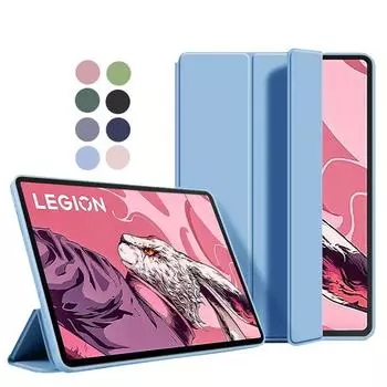 Чехол-ручка для Legion Y700 Tablet 2023, складной чехол-подставка, магнитный, мягкий чехол из ТПУ для Lenovo Legion Y700 2-го поколения Gen2, чехол-ручка For Legion Y700 2023 чёрный
