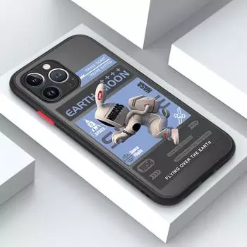 Чехол-рюкзак с астронавтом для телефона Infinix iPhone 14 13 12 11 Pro Max Samsung Galaxy S20 FE A52 S23, тонкий матовый чехол для защиты объектива iPhone X/XS
