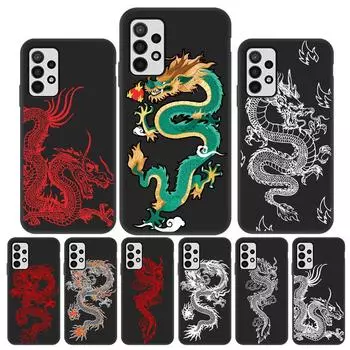 Чехол S21 FE 5G с драконом для телефона Samsung A52S A52 A12 A32 A53 S22 Ultra S20 Plus A51 A50 A31 A22 A21S A72 A71 A70 A13, чехлы Galaxy S22 Ultra