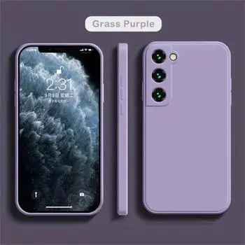 Чехол S24 S23 Ultra Plus, жидкий силиконовый чехол для телефона Samsung Galaxy S24 S23 Ultra S24 Plus S24Ultra, мягкий чехол For Galaxy S24