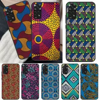 Чехол с африканским тканевым принтом для Xiaomi Redmi Note 10 8 9 11 Pro 8T 9S 10S 11S Redmi 10C 9C 9A 9T K50 K40 Gaming Redmi Note 8 Pro