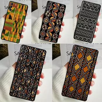 Чехол с африканским восковым принтом для Samsung Galaxy S24 Ultra S22 Plus S20 S21 FE S8 S9 S10 Note 10 20 S23 Ultra Cover Galaxy S24