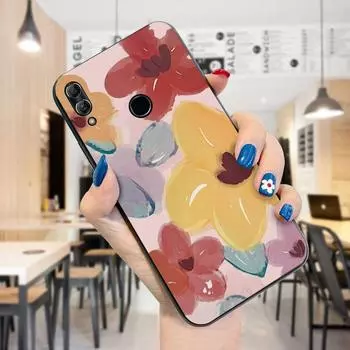 Чехол с акварельной живописью и горными цветами, противоударный мягкий силиконовый защитный чехол из ТПУ для телефона для Huawei Honor OnePlus Honor 8X