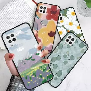 Чехол с акварельной живописью и горными цветами, противоударный мягкий силиконовый защитный чехол из ТПУ для телефона Samsung Samsung A01