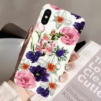 Чехол с акварельными розами и цветами для Samsung Galaxy A50 A60 A70 A10 A20 A30 A40 A50S A30S, мягкий силиконовый защитный чехол с узором For Samsung A30