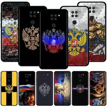 Чехол с эмблемой российского флага для Xiaomi Redmi Note 10 9 8 Pro Max 9S 9T 8T 7, чехол для Redmi K40 Pro Plus 9A 9C 9T Redmi Note 10 5G