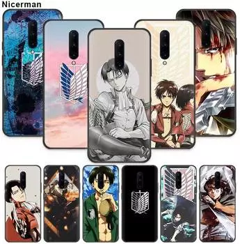 Чехол с аниме «Атака Титанов» для Oneplus 7T 7 8 Nord Pro 5G Z 6 6T One Plus 8 OnePlusNord, черный силиконовый чехол для телефона OnePlus 8