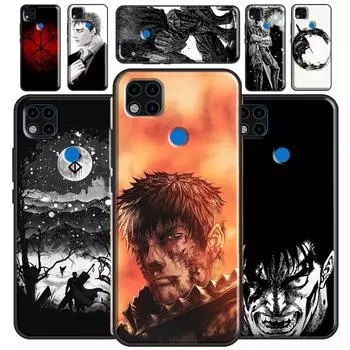 Чехол с аниме Berserk Guts для Xiaomi Redmi Note 10 Pro Note 9 Pro Note 11 Pro 8T 9S 10S 10 9A 9T 9C Redmi 7