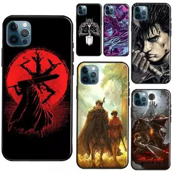 Чехол с аниме Berserks Guts для iPhone 13 11 14 Pro Max 12 mini, полное покрытие для iPhone XR XS Max X 7 8 Plus SE 2020 iPhone 6 6s