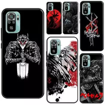 Чехол с аниме Berserks Guts для Xiaomi Redmi 10 9 9A 9C 9T, задняя крышка для Redmi Note 11 Pro 8 9 10 Pro 9S 10S 11S Redmi 7