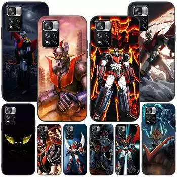 Чехол с аниме Manga Mazinger Z для Xiaomi Redmi Note 9S 9 11 10 8 Pro 9C 9 K40 9A 7 8T 7A 9T, мягкий силиконовый чехол, черный чехол для телефона Redmi K40