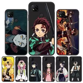 Чехол с аниме «Убийца демонов» для Xiaomi Poco X3 Pro F3 GT, чехол Funda Redmi 9 9C NFC 9T 9A 10 8A 8 7A 7 Little M3 M4 Pro Redmi9C Redmi 9T
