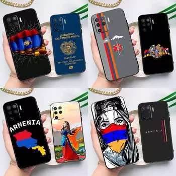 Чехол с армянским флагом для OPPO A94 A74 A54 A53S A53 A31 A5 A9 2020 A52 A72 A83 A91 A93 A1K A15 A16, чехол OPPO A53 2020