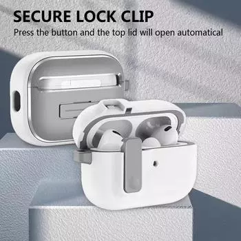 Чехол с автоматическим переключателем Secure Lock, совместимый с AirPods Pro 2-го поколения, защитный чехол с чехлом Apple Air Pods 3 2 For AirPods 4