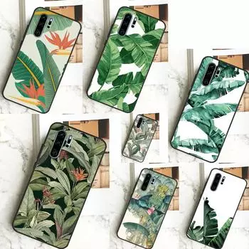Чехол с банановыми листьями для Huawei Nova 3i 7i 8i 11i Y60 Y70 Y90 Y61 Y91 10 9 SE 11 Pro P20 P40 P30 Lite P Smart 2019