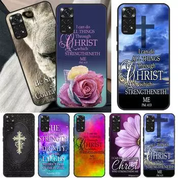 Чехол с библейским стихом «Христианский Иисус Христос» для Xiaomi Redmi Note 11 Pro 8 9 11S 10S 9S Note 10 Pro, чехол для Redmi 10 10C 9A 9C Redmi 10